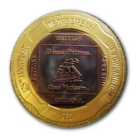 British Virgin Islands - 75 Dollar Sir Rowland Hill - Gold/Titanium Mnze