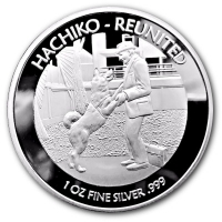 Niue - 1 NZD Hachiko Reunited 2017 - 1 Oz Silber PP