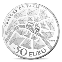 Frankreich - 50 EUR Freiheitsstatue 2017 - 5 Oz Silber PP