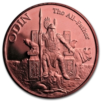 USA - Odin der Gttervater - 1 Oz Kupfer