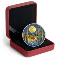 Kanada - 30 CAD Luchs im Mondschein 2017 - 2 Oz Silber