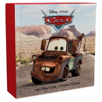 Niue - 2 NZD Disney Pixar Cars Tow Mater 2017 - 1 Oz Silber