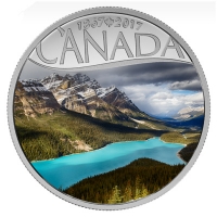 Kanada - 10 CAD 150 Jahre Kanada Peyto Lake 2017 - Silbermnze