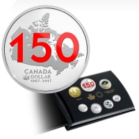 Kanada - 4,90 CAD 150 Jahre Kanada Limited Edition 2017 - Kursmnzsatz