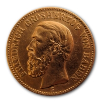 Deutsches Kaiserreich - 20 Mark Friedrich Baden - 7,16g Gold