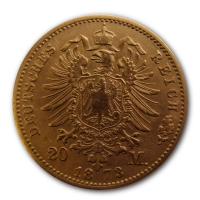 Deutsches Kaiserreich - 20 Mark Karl Wrttemberg - 7,16g Gold