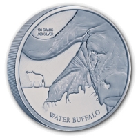 Kongo - 50 Francs Wasser Bffel 2017 - 100g Silber