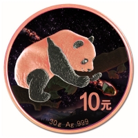 China - 10 Yuan Fukang Meteorite Panda 2016 - 30g Silber