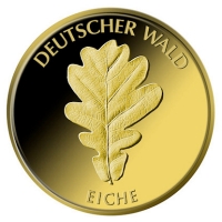 Deutschland - 20 EURO Deutscher Wald Eiche 2010 - 1/8 Oz Gold