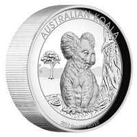 Australien - 8 AUD Koala 2017 - 5 Oz Silber HighRelief