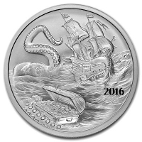 USA - Silverbug Island Kraken 2016 - 1 Oz Silber