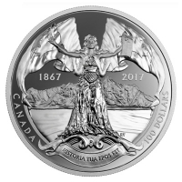 Kanada - 100 CAD Medaille zu 150 Jahre Kanada - 10 Oz Silber