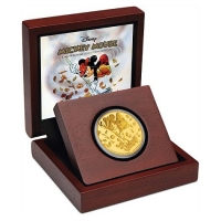 Niue - 25 NZD Disney Mickey Mouse Little Whirlwind 2017 - 1/4 Oz Gold