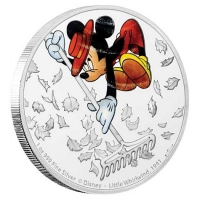 Niue - 2 NZD Disney Mickey Mouse Little Whirlwind 2017 - 1 Oz Silber