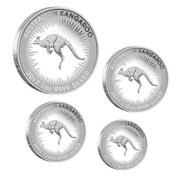 Australien - 1,85 AUD PerthMint Knguru 2017 - 4-Coin-Set Silber Proof