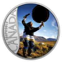 Kanada - 10 CAD 150 Jahre Kanada Trommeltanz 2017 - Silbermnze