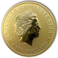 Australien 100 AUD Knguru 2011 1 Oz Gold Rckseite