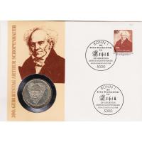 Numisbrief - 200. Geburtstag Schopenhauer - Briefmarke + 10 Mark Mnze