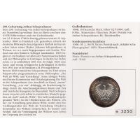 Numisbrief - 200. Geburtstag Schopenhauer - Briefmarke + 10 Mark Mnze