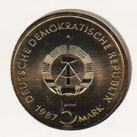 Numisbrief - 750 Jahre Berlin - Briefmarke + 5 Mark Mnze