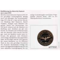Numisbrief - InterCityExpress ICE 1991 - Briefmarke + Medaille