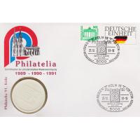 Numisbrief - Philatelia - Briefmarke + Medaille