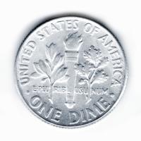 USA - 0,10 USD One Dime Roosevelt (1946-1965) - Silbermünze