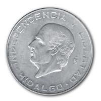 Mexiko - 10 Pesos Hidalgo 1956 - Silbermnze