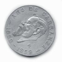 Mexiko - 5 Pesos 100 Jahre Carranza 1959 - Silbermnze