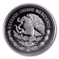 Mexiko - 100 Pesos WM1986 Spieler mit Netz - 1 Oz Silber PP