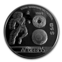 Mexiko - 50 Pesos WM1986 PreKolumbien - 1/2 Oz Silber PP