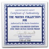 USA - Alfons Mucha Kollektion JOB - 5 Oz Silber PP Color