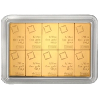 Goldbarren - Tafelbarren - 10 * 1/10 Oz Gold
