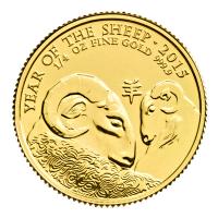 Grobritannien - 25 GBP Lunar Schaf 2015 - 1/4 Oz Gold