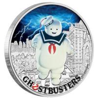 Tuvalu - 1 TVD Ghostbusters Stay Puft - 1 Oz Silber