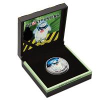 Tuvalu - 1 TVD Ghostbusters Stay Puft - 1 Oz Silber
