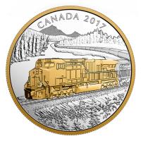 Kanada - 20 CAD Lokomotive GE ES44AC - 1 Oz Silber