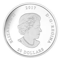 Kanada - 20 CAD Juwel des Regens Zuckerahorn 2017 - 1 Oz Silber