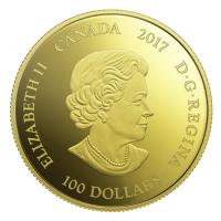 Kanada - 100 CAD Der Rabe bringt das Licht 2017 - 1/4 Oz Gold PP