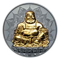 Palau - 10 USD Lachender Buddha 2017 - 2 Oz Silber