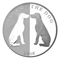 Tokelau - 5 NZD Jahr des Hund 2018 - 1 Oz Silber
