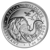 Somalia - African Wildlife Elefant 2018 - 1 Oz Silber