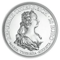 sterreich - 20 EUR Maria Theresia 1. Ausgabe - 18g Silber PP