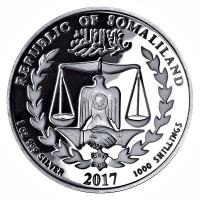 Somaliland - Lunar Jahr des Hahns 2017 - 1 Oz Silber