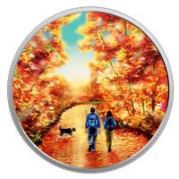 Kanada - 15 CAD Outdoor Sonnenaufgang 2017 - Silbermünze
