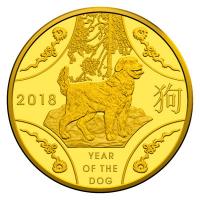 Australien - 10 AUD RAM Jahr des Hundes 2018 - 1/10 Oz Gold PP