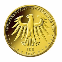 Deutschland - 100 EURO Luthergedenkstätten 2017 - 5*1/2 Oz Gold Satz