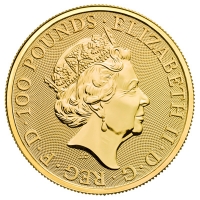 Grobritannien - 100 GBP Queens Beasts Unicorn Einhorn 2018 - 1 Oz Gold