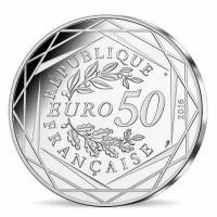 Frankreich - 50 EUR Kleiner Prinz Rose 2016 - Silber