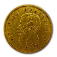 Italien - 10 Lire Vittorio Emanuele II - 2,9g Gold